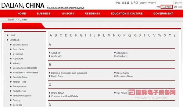 5大政府網站外文版助力大連打造國際一流信息化城市