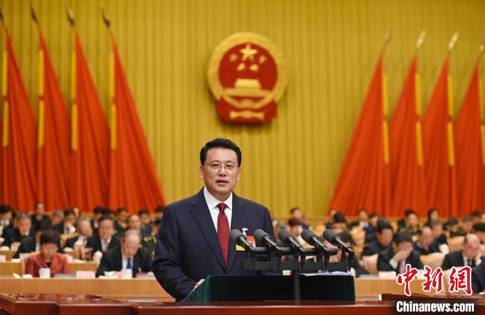 &nbsp;&nbsp;&nbsp;&nbsp;圖為浙江省十三屆人大三次會議現(xiàn)場。　蔡榮章　攝